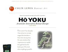 Tablet Screenshot of colinlewisbonsai.com